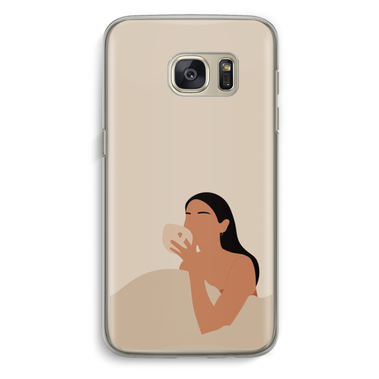 Fresh coffee: Samsung Galaxy S7 Transparant Hoesje