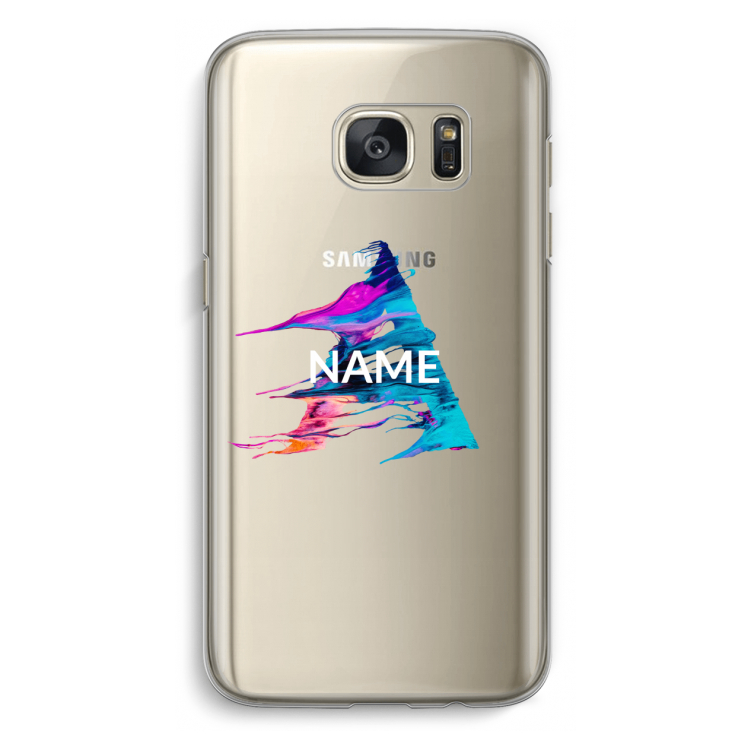Abstract Spectrum: Samsung Galaxy S7 Transparant Hoesje