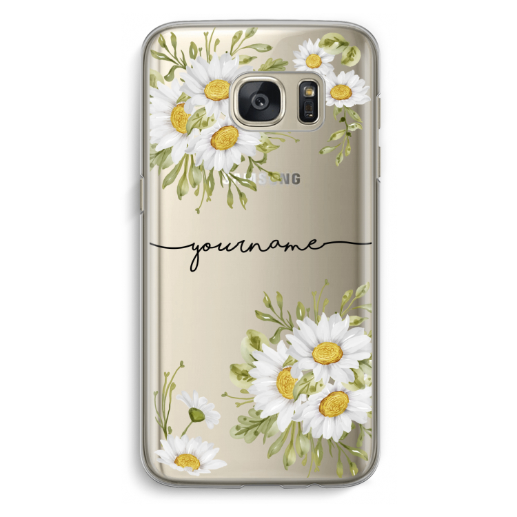 Daisies: Samsung Galaxy S7 Transparant Hoesje
