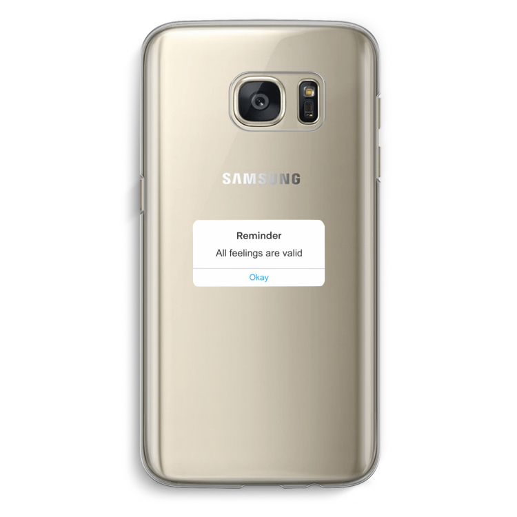 Reminder: Samsung Galaxy S7 Transparant Hoesje