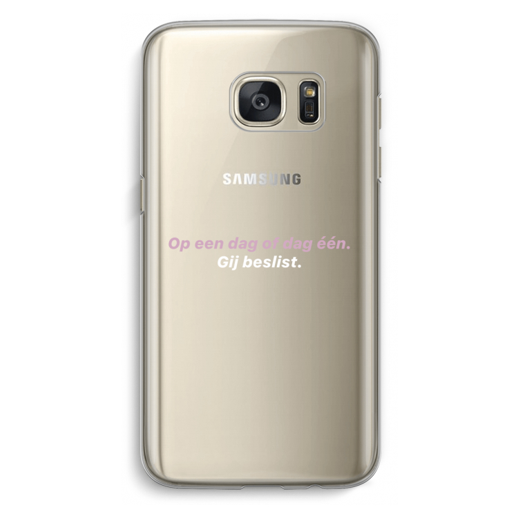 gij beslist: Samsung Galaxy S7 Transparant Hoesje