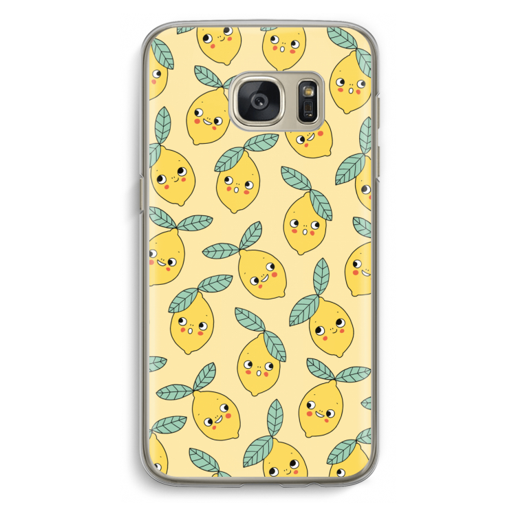 Citroenen: Samsung Galaxy S7 Transparant Hoesje