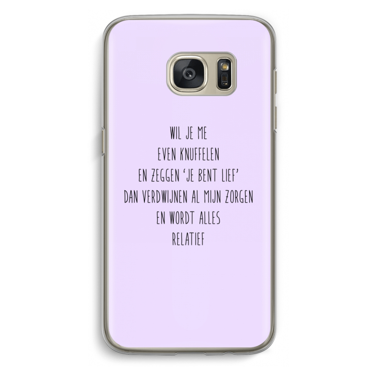 Relatief: Samsung Galaxy S7 Transparant Hoesje