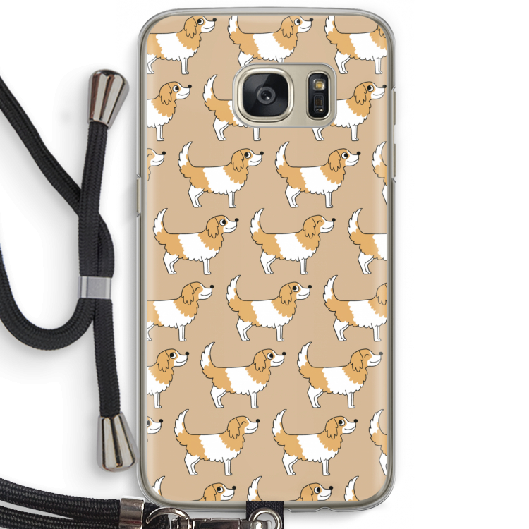 Doggy: Samsung Galaxy S7 Transparant Hoesje met koord