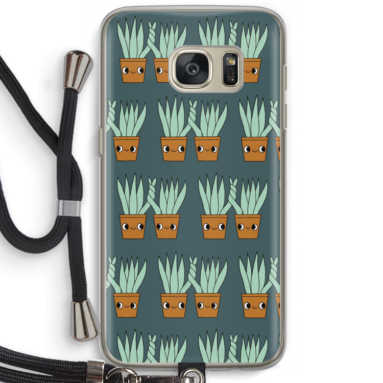 Sansevieria: Samsung Galaxy S7 Transparant Hoesje met koord
