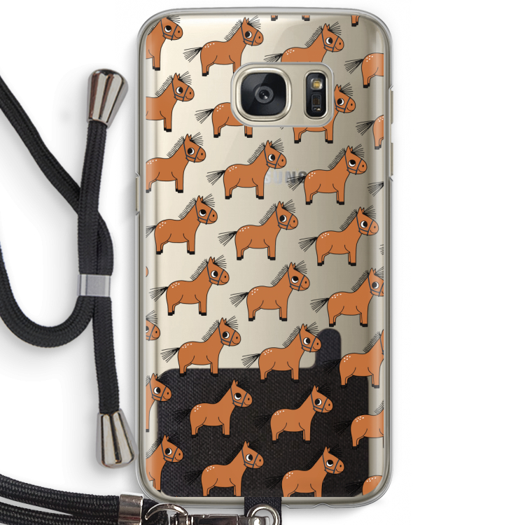 Pony: Samsung Galaxy S7 Transparant Hoesje met koord