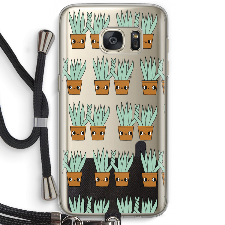Sansevieria: Samsung Galaxy S7 Transparant Hoesje met koord