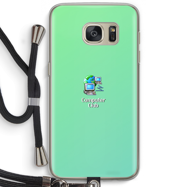 Win98: Samsung Galaxy S7 Transparant Hoesje met koord