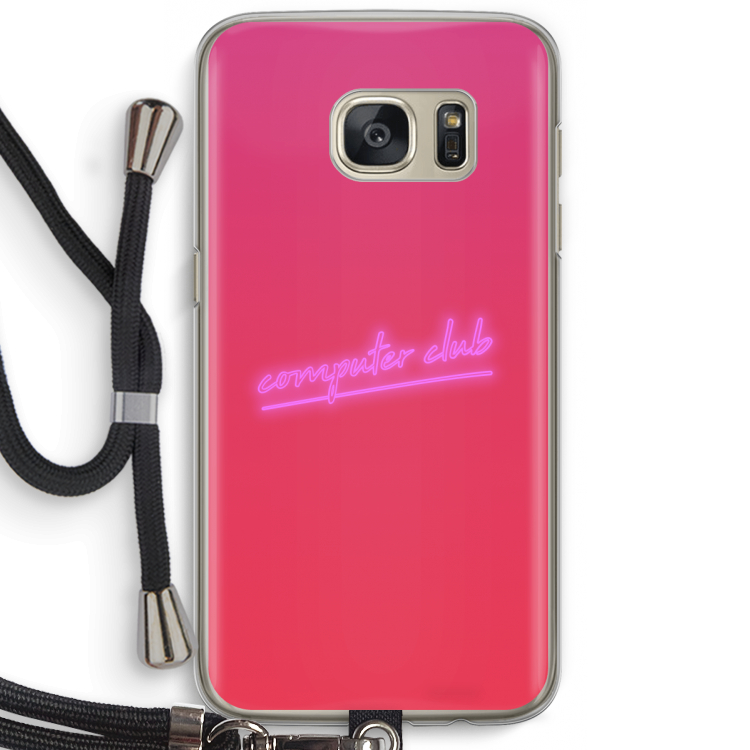 Vice Glow: Samsung Galaxy S7 Transparant Hoesje met koord