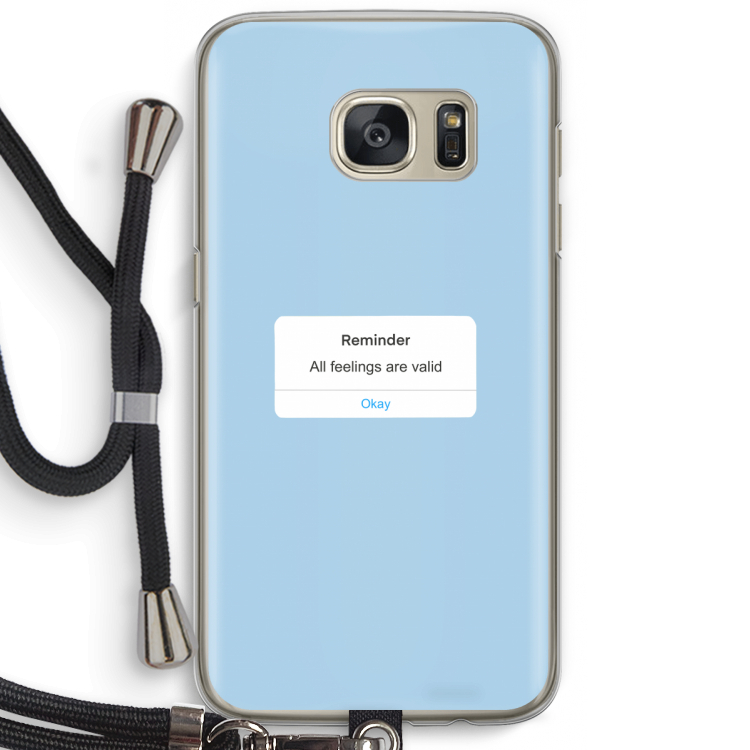 Reminder: Samsung Galaxy S7 Transparant Hoesje met koord