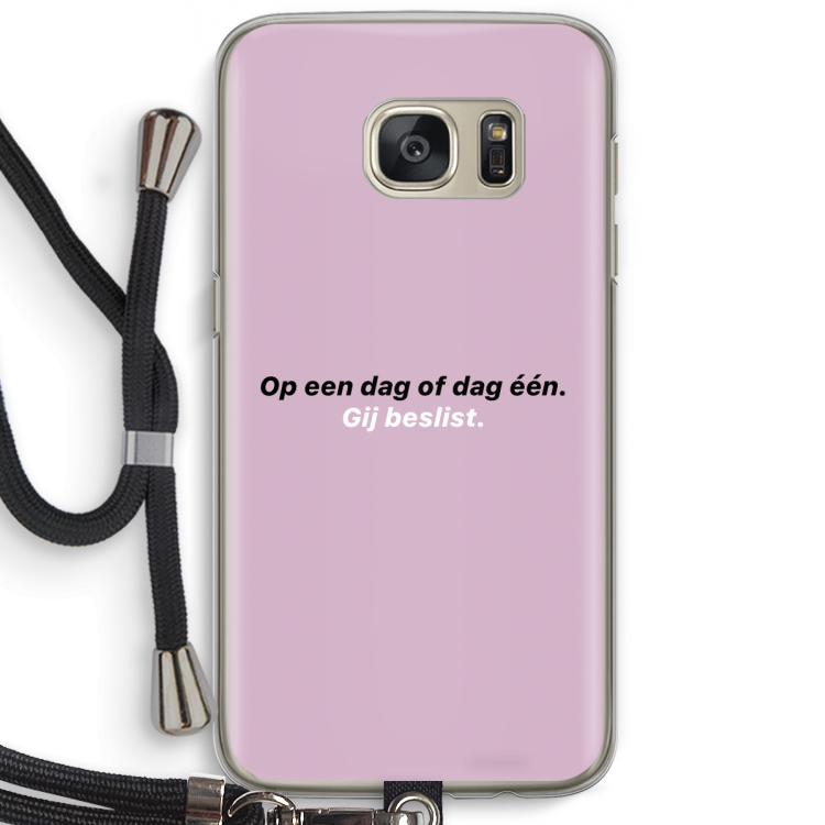 gij beslist: Samsung Galaxy S7 Transparant Hoesje met koord