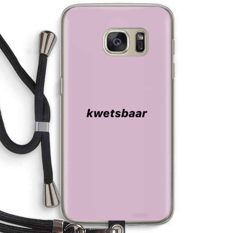 kwetsbaar: Samsung Galaxy S7 Transparant Hoesje met koord