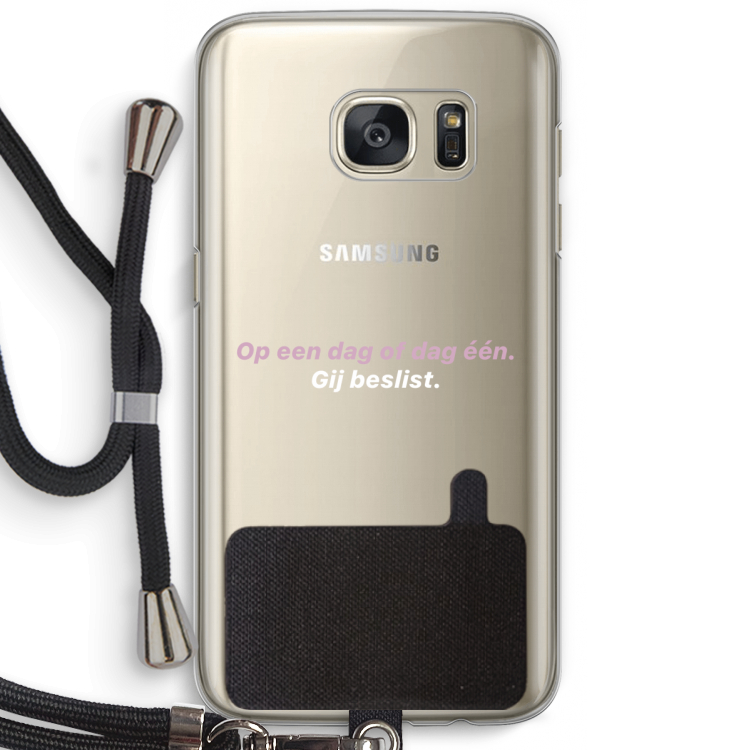 gij beslist: Samsung Galaxy S7 Transparant Hoesje met koord