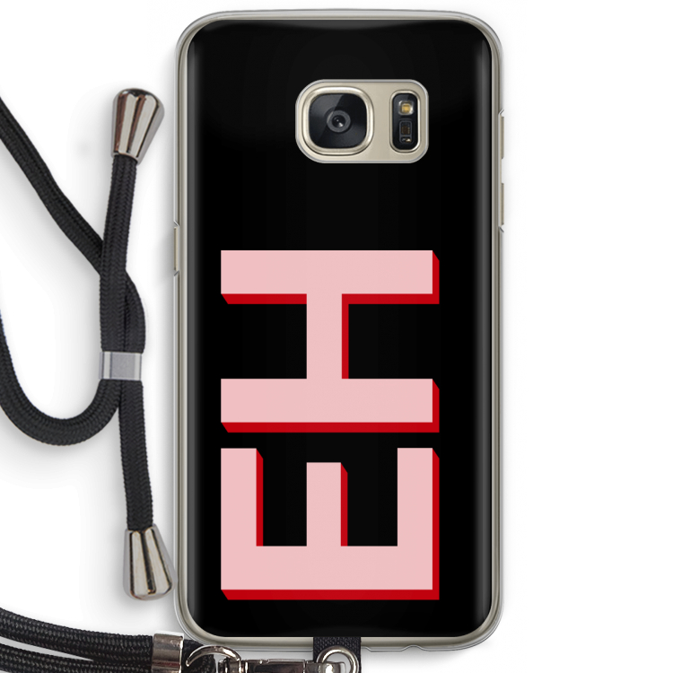 Monogram: Samsung Galaxy S7 Transparant Hoesje met koord
