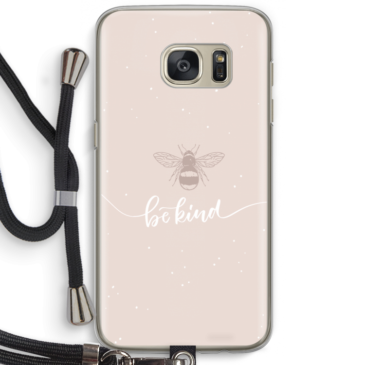 Be(e) kind: Samsung Galaxy S7 Transparant Hoesje met koord