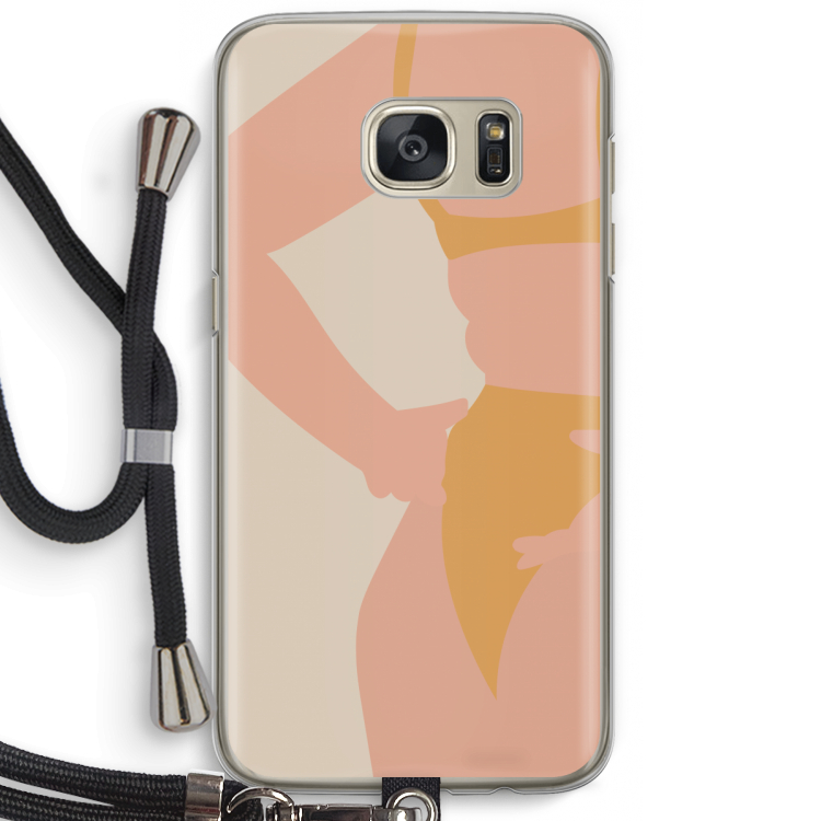 Bikini body: Samsung Galaxy S7 Transparant Hoesje met koord