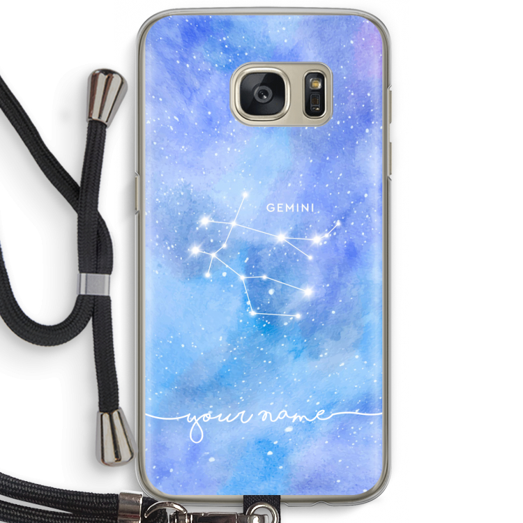 Sterrenbeeld - Licht: Samsung Galaxy S7 Transparant Hoesje met koord