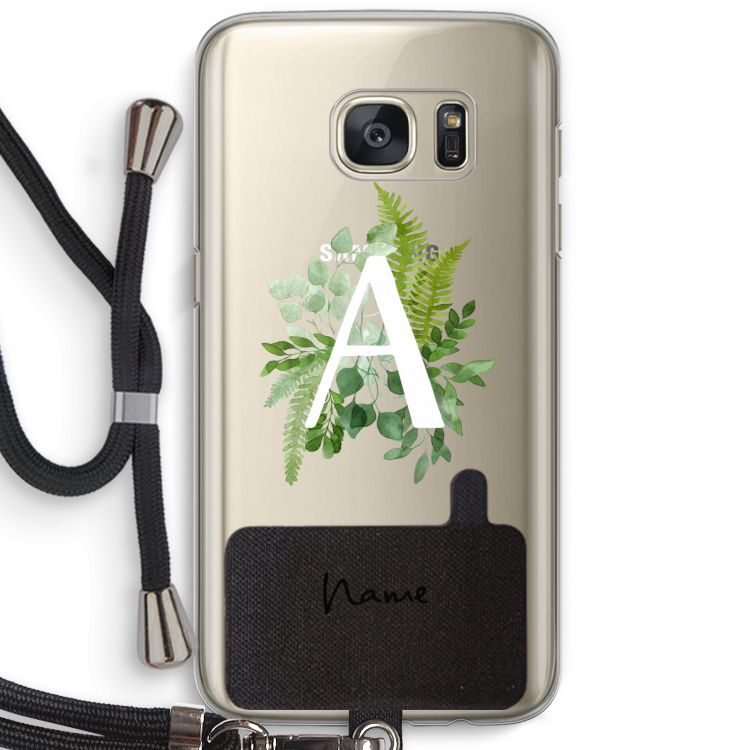 Green Brush: Samsung Galaxy S7 Transparant Hoesje met koord
