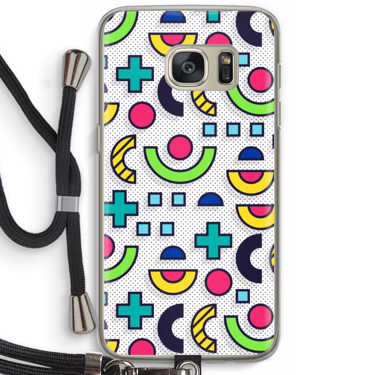 8-bit N°6: Samsung Galaxy S7 Transparant Hoesje met koord
