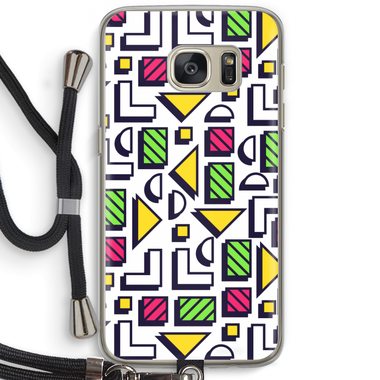 8-bit N°4: Samsung Galaxy S7 Transparant Hoesje met koord
