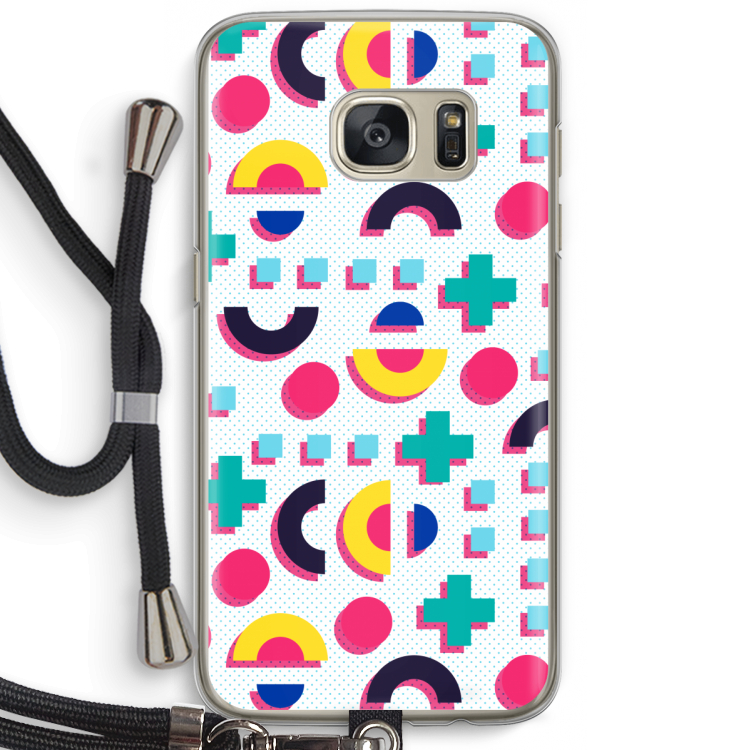 8-bit N°2: Samsung Galaxy S7 Transparant Hoesje met koord