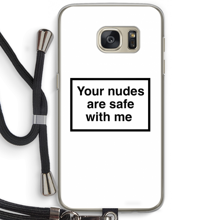 Safe with me: Samsung Galaxy S7 Transparant Hoesje met koord