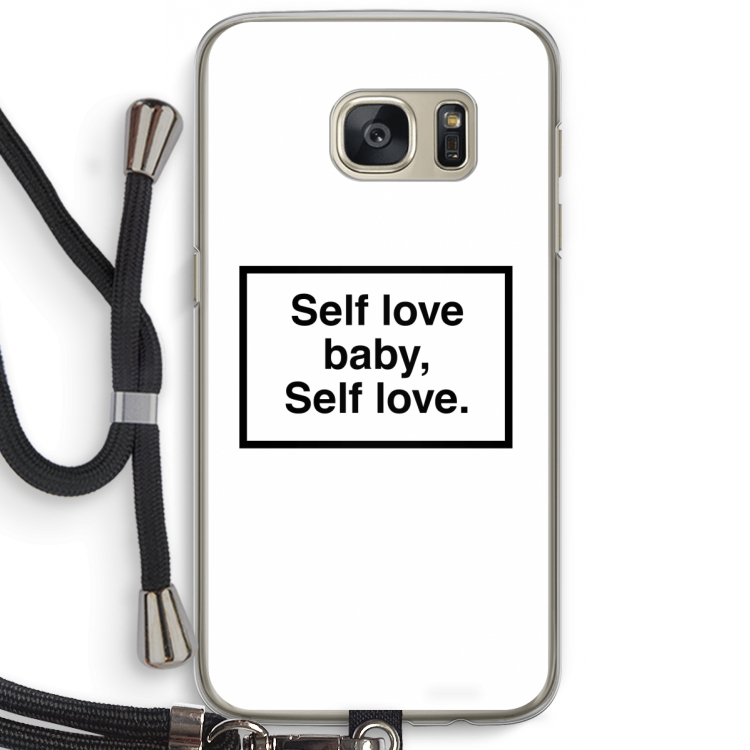 Self love: Samsung Galaxy S7 Transparant Hoesje met koord
