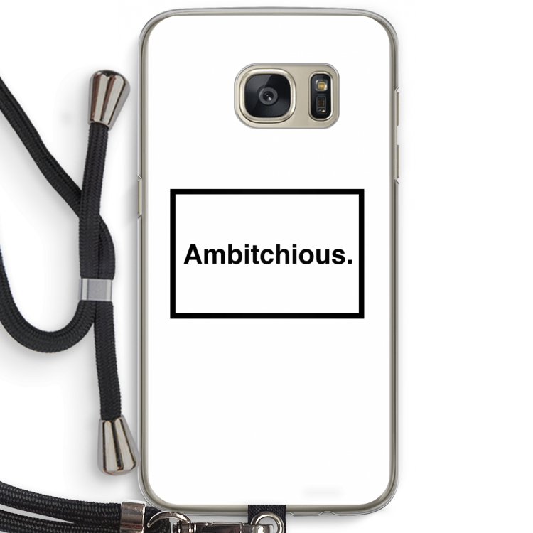 Ambitchious: Samsung Galaxy S7 Transparant Hoesje met koord