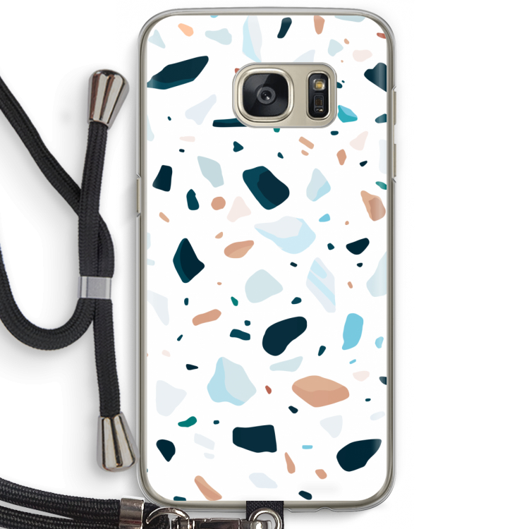 Terrazzo N°13: Samsung Galaxy S7 Transparant Hoesje met koord