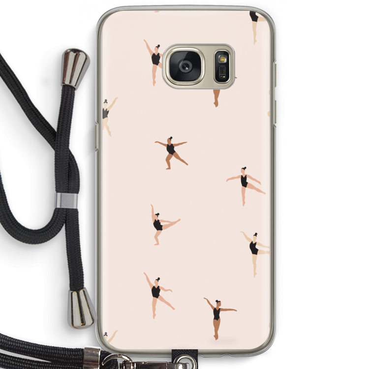 Dancing #1: Samsung Galaxy S7 Transparant Hoesje met koord
