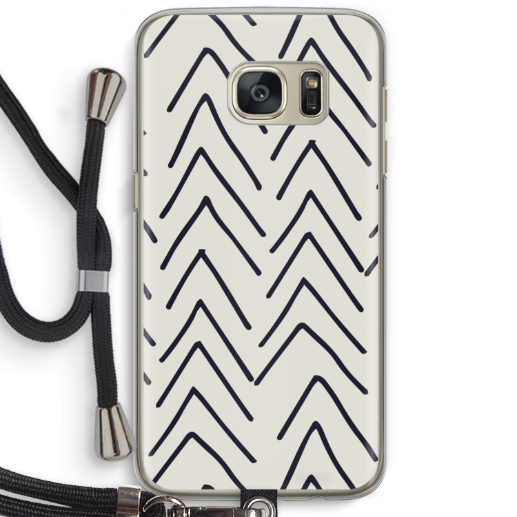 Marrakech Arrows: Samsung Galaxy S7 Transparant Hoesje met koord