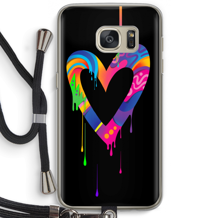 Melts My Heart: Samsung Galaxy S7 Transparant Hoesje met koord