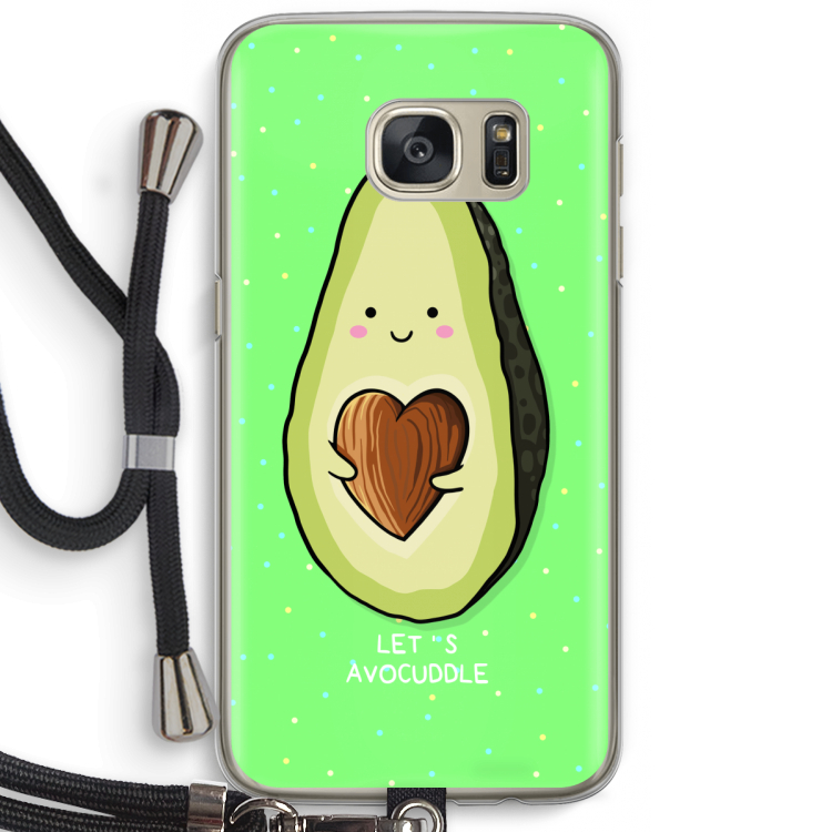 Avocuddle: Samsung Galaxy S7 Transparant Hoesje met koord