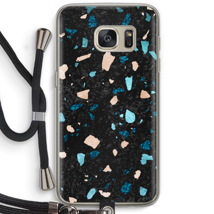 Terrazzo N°11: Samsung Galaxy S7 Transparant Hoesje met koord