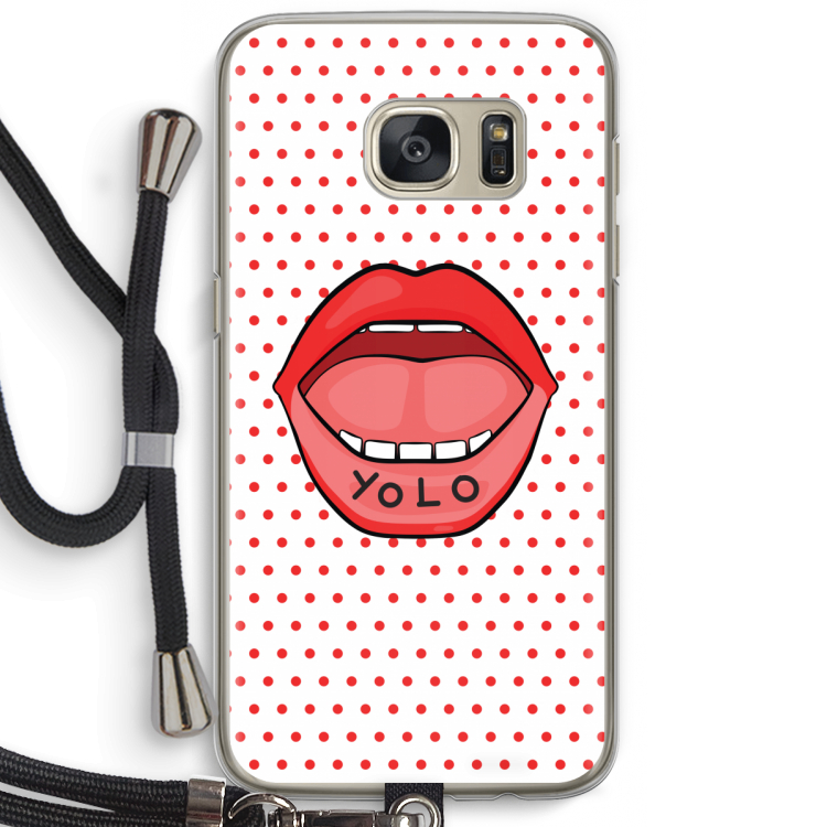 Yolo Denise: Samsung Galaxy S7 Transparant Hoesje met koord