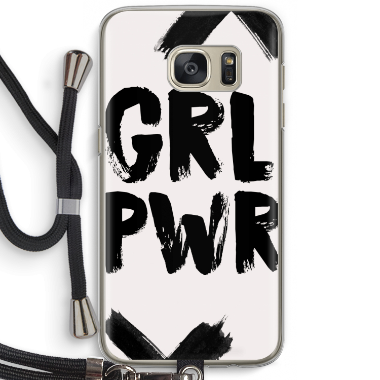 Girl Power #2: Samsung Galaxy S7 Transparant Hoesje met koord
