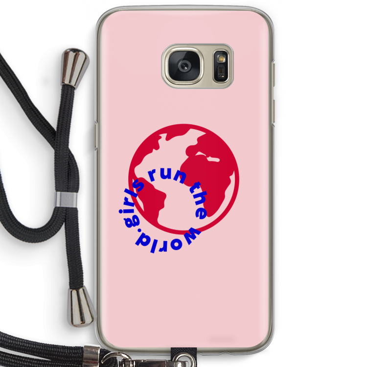 Run The World: Samsung Galaxy S7 Transparant Hoesje met koord