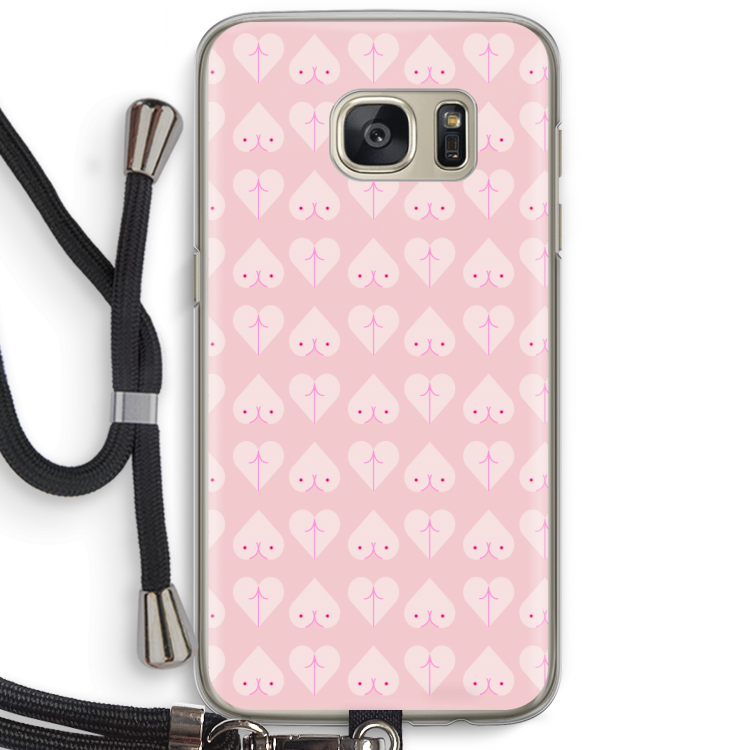 Ass 'n Titties: Samsung Galaxy S7 Transparant Hoesje met koord