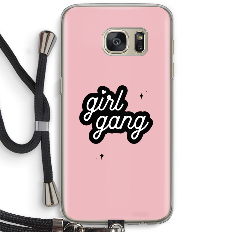 Girl Gang: Samsung Galaxy S7 Transparant Hoesje met koord