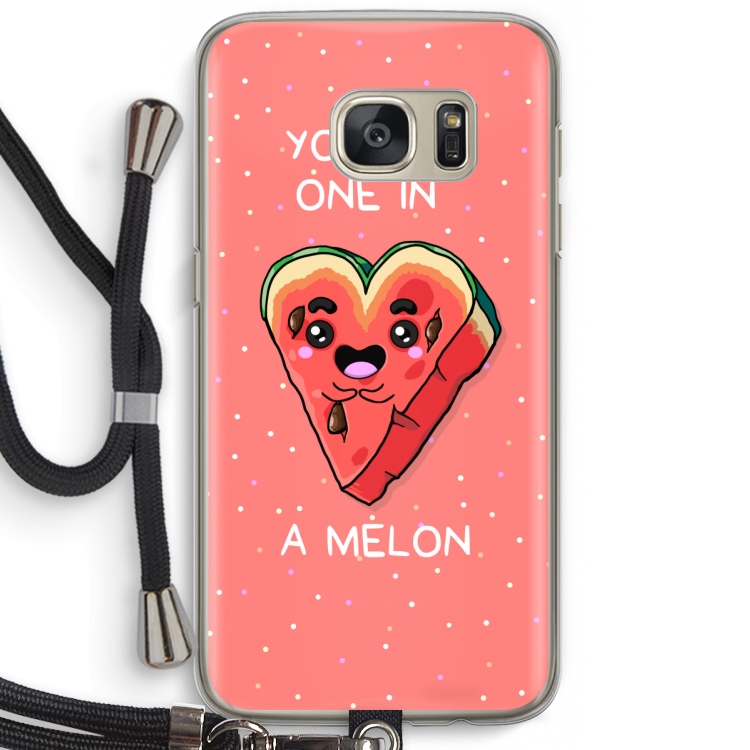 One In A Melon: Samsung Galaxy S7 Transparant Hoesje met koord