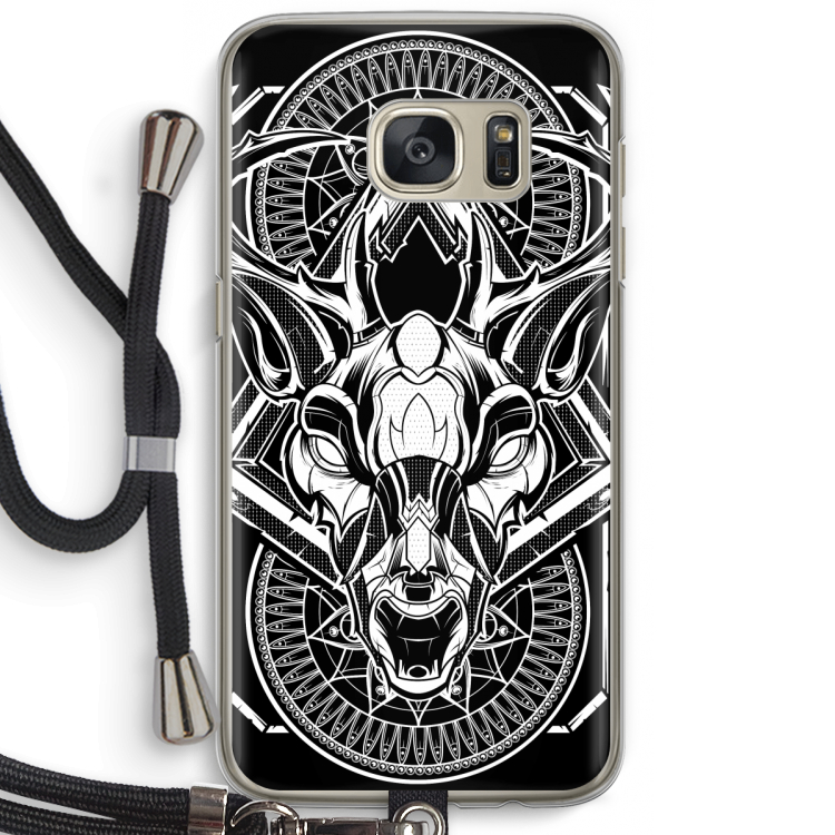 Oh Deer: Samsung Galaxy S7 Transparant Hoesje met koord
