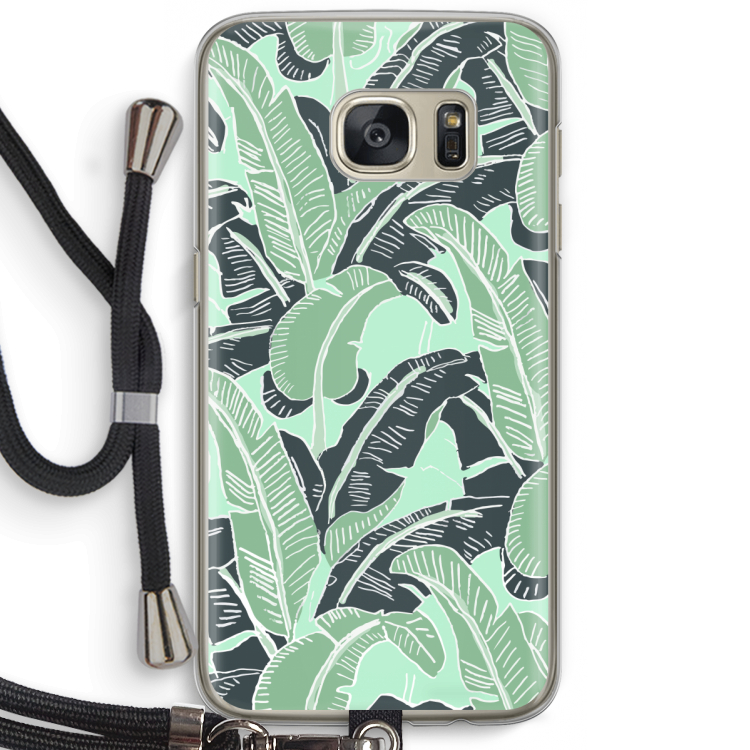 This Sh*t Is Bananas: Samsung Galaxy S7 Transparant Hoesje met koord