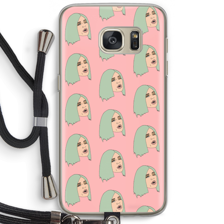 King Kylie: Samsung Galaxy S7 Transparant Hoesje met koord