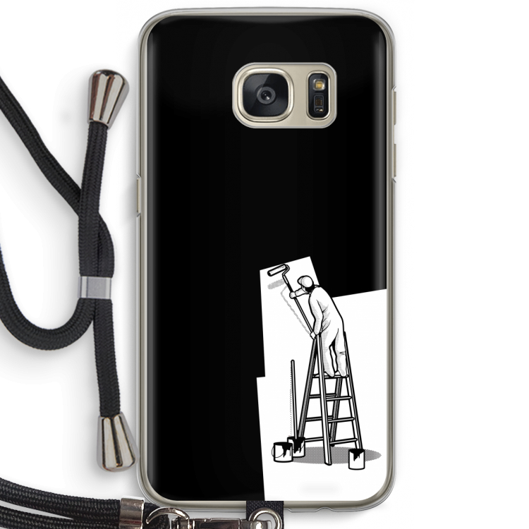 Musketon Painter: Samsung Galaxy S7 Transparant Hoesje met koord