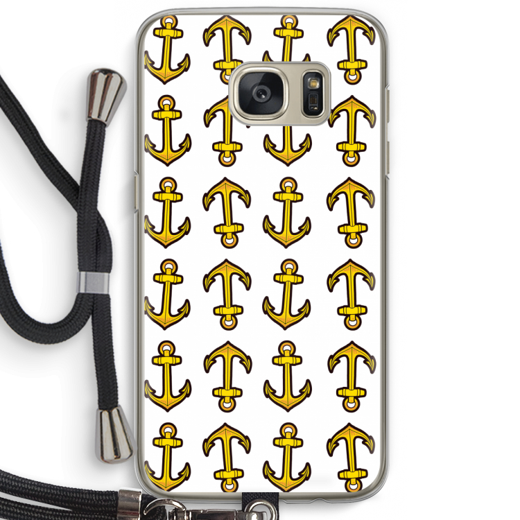 Musketon Anchor: Samsung Galaxy S7 Transparant Hoesje met koord