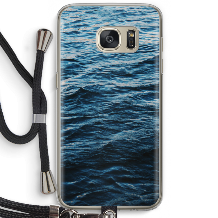 Oceaan: Samsung Galaxy S7 Transparant Hoesje met koord
