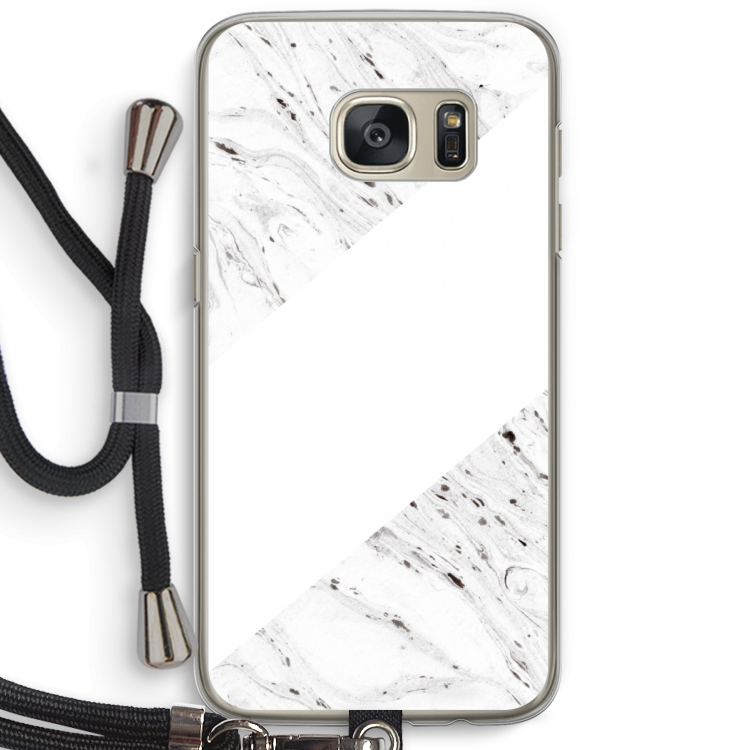 Biggest stripe: Samsung Galaxy S7 Transparant Hoesje met koord