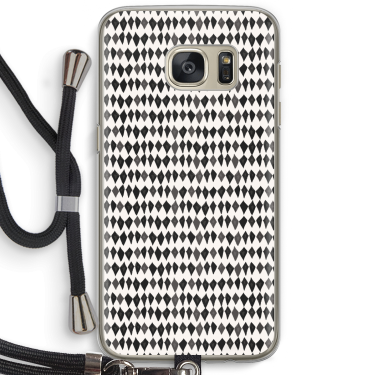 Crazy shapes: Samsung Galaxy S7 Transparant Hoesje met koord