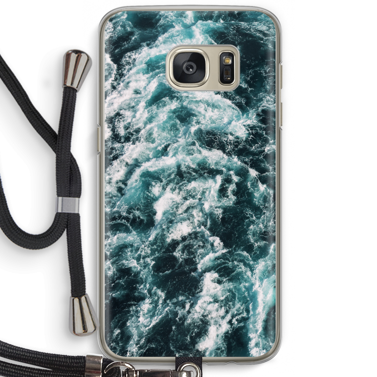 Zee golf: Samsung Galaxy S7 Transparant Hoesje met koord