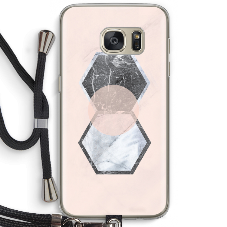 Creatieve toets: Samsung Galaxy S7 Transparant Hoesje met koord